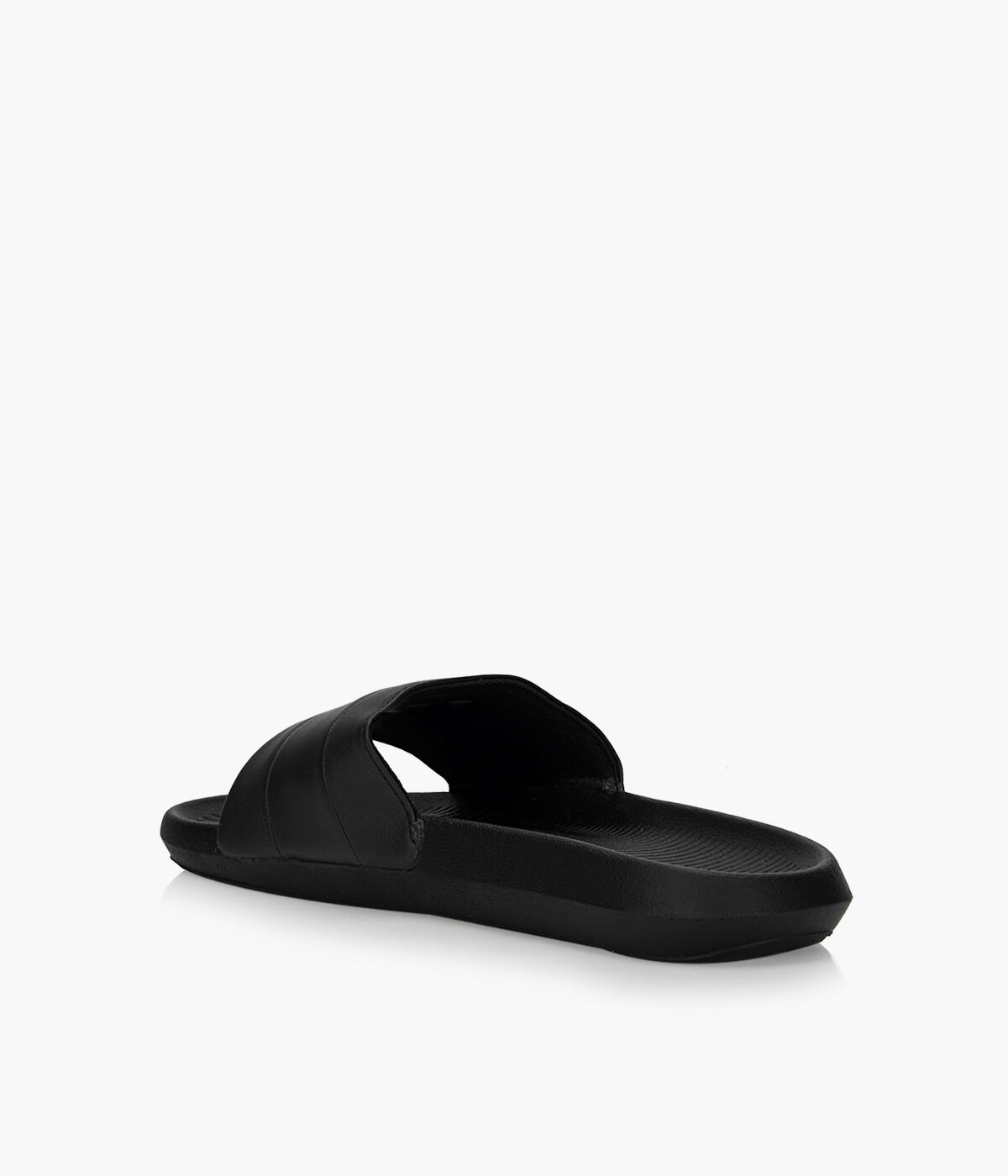 LACOSTE CROCO SLIDE Black Synthetic Browns Shoes