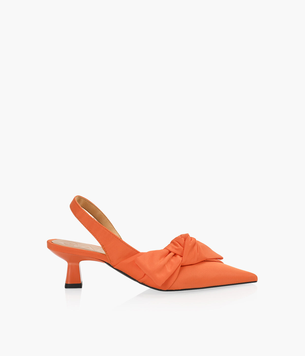 Ganni bow kitten heel cheap