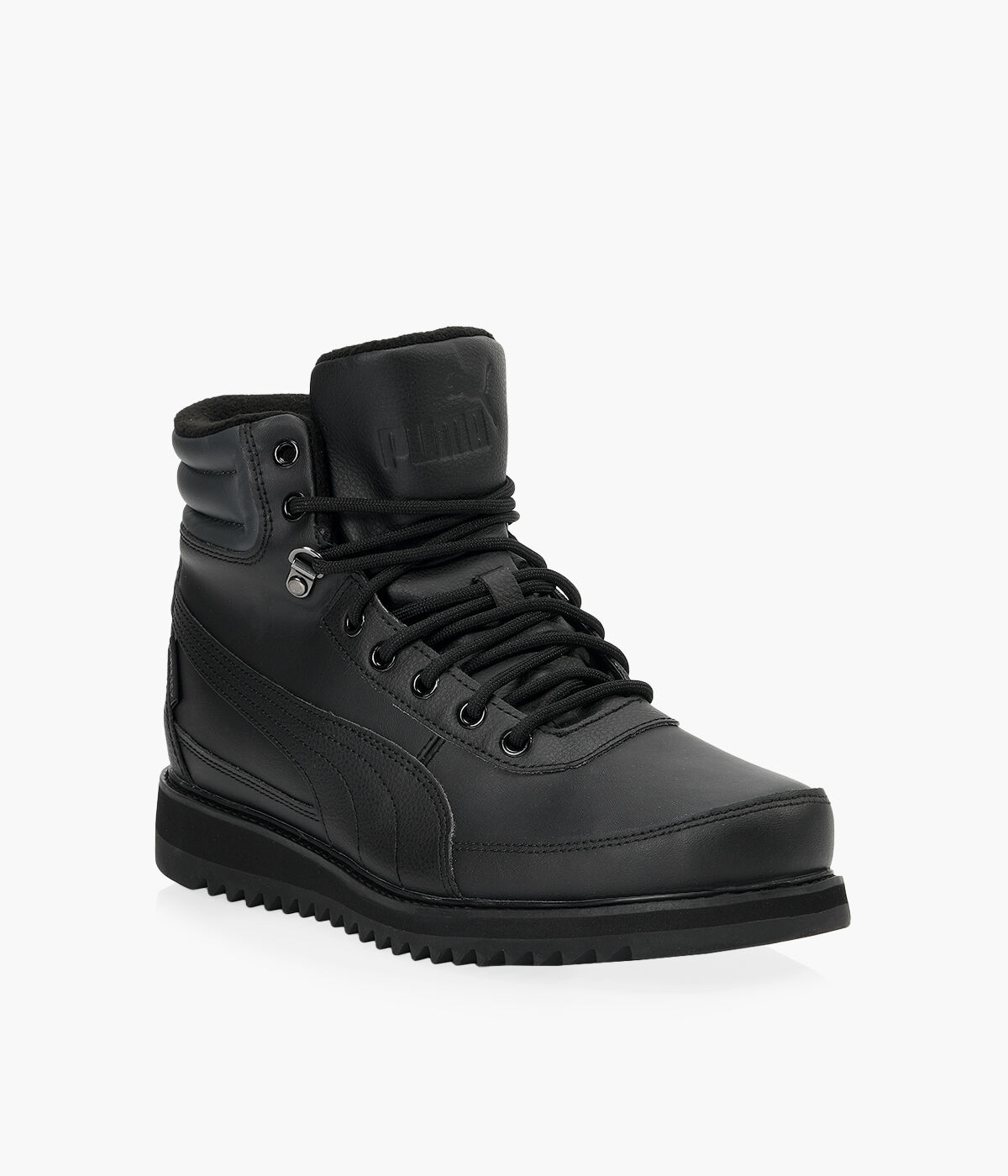 PUMA DESIERTO V2 PURETEX Black Leather Browns Shoes