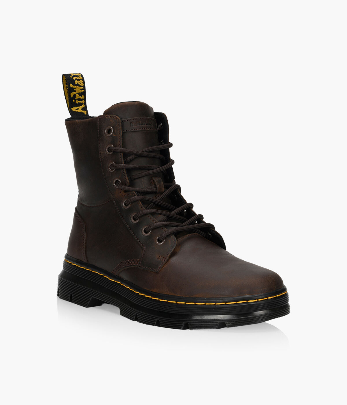 Brown leather dr martens clearance