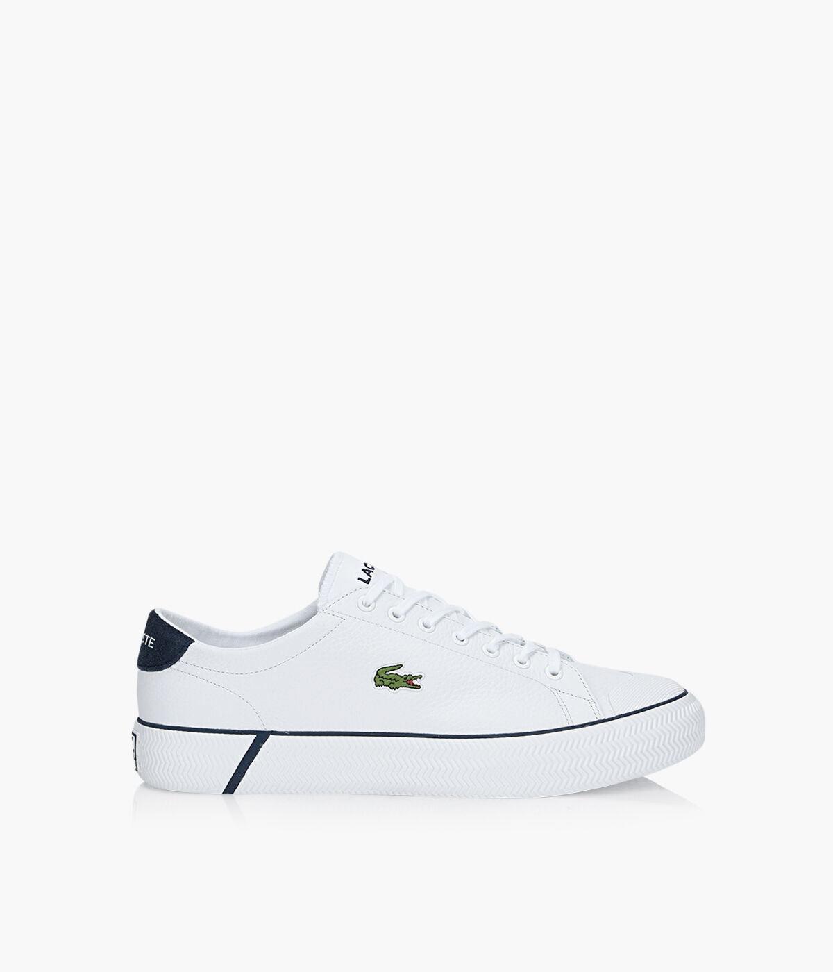 lacoste white slip on shoes