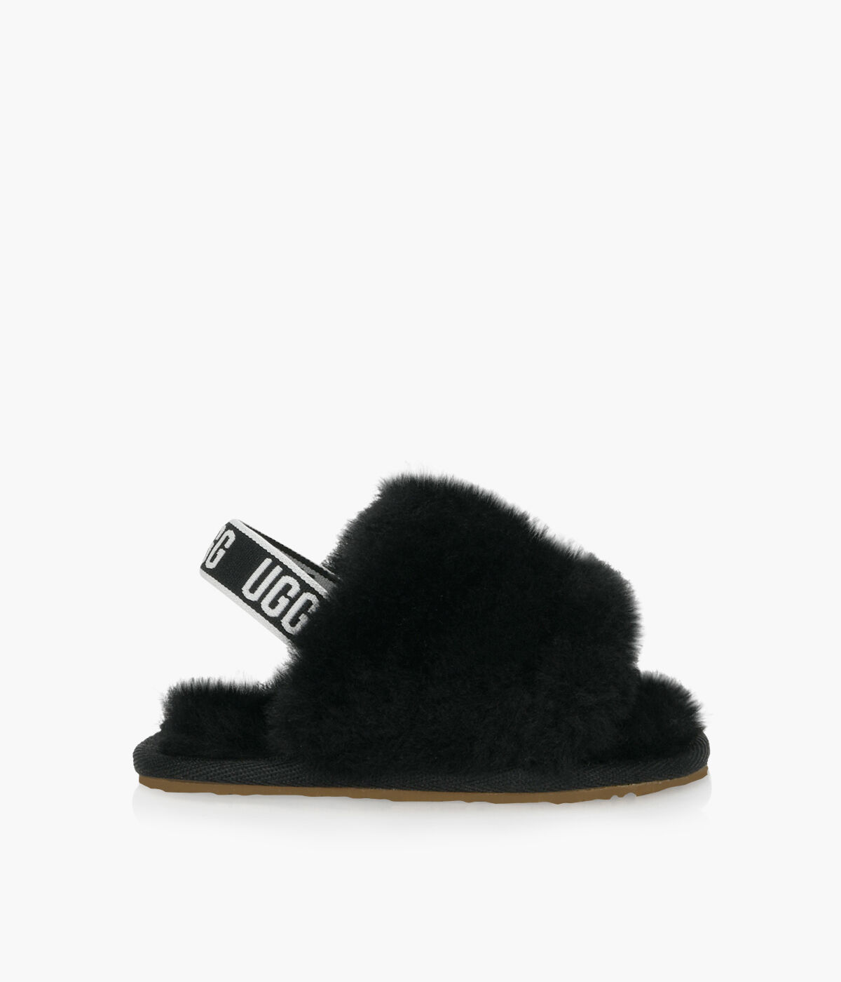 ugg fluff slide black