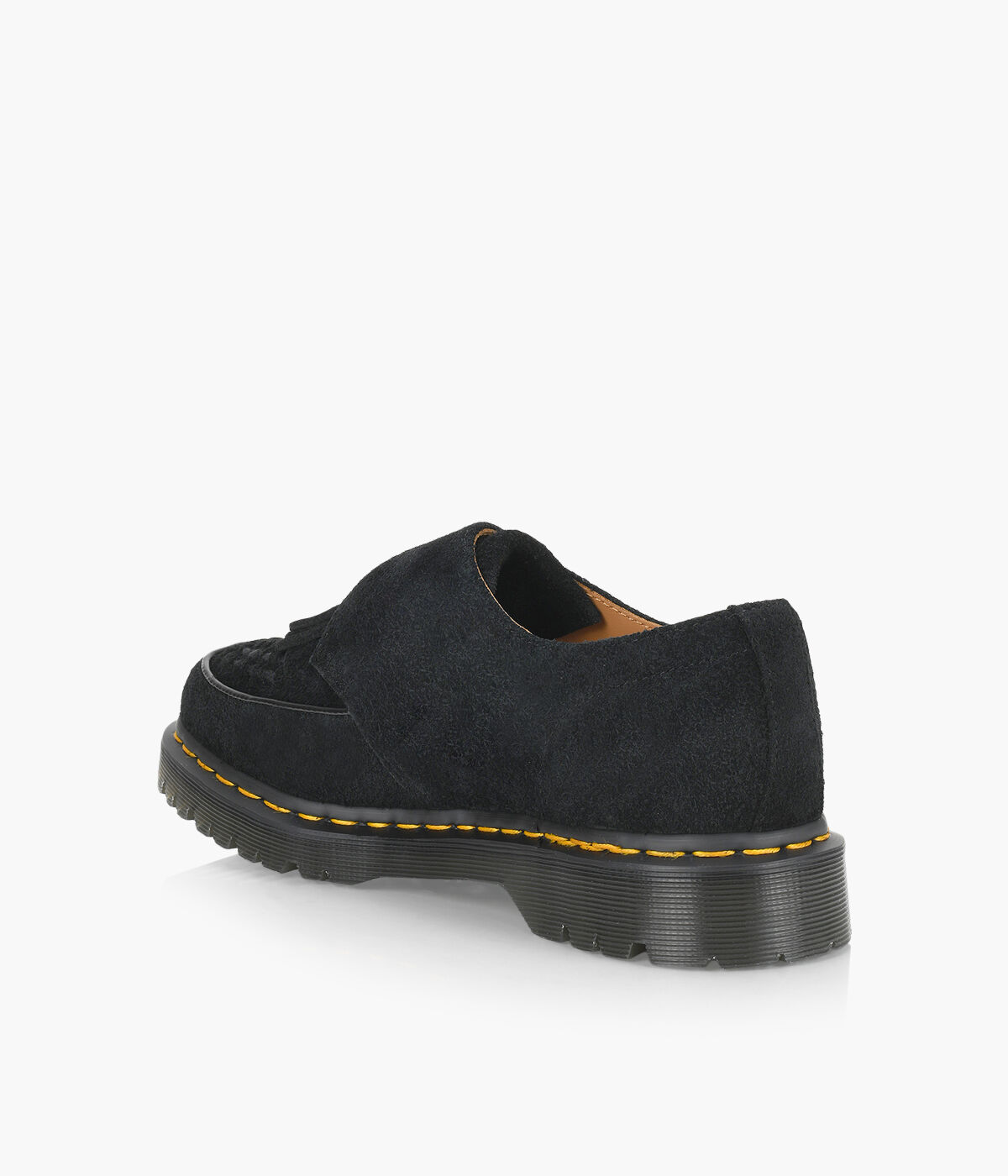 DR. MARTENS RAMSEY MONK KILTIE Black Suede Browns Shoes