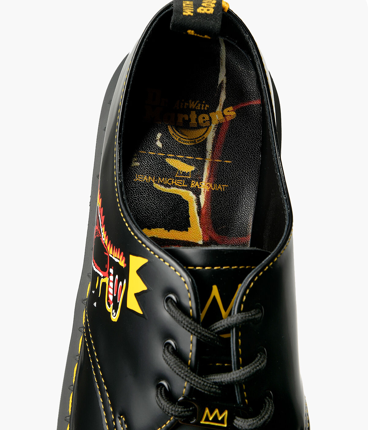 DR. MARTENS 1461 BASQUIAT Black Leather Browns Shoes