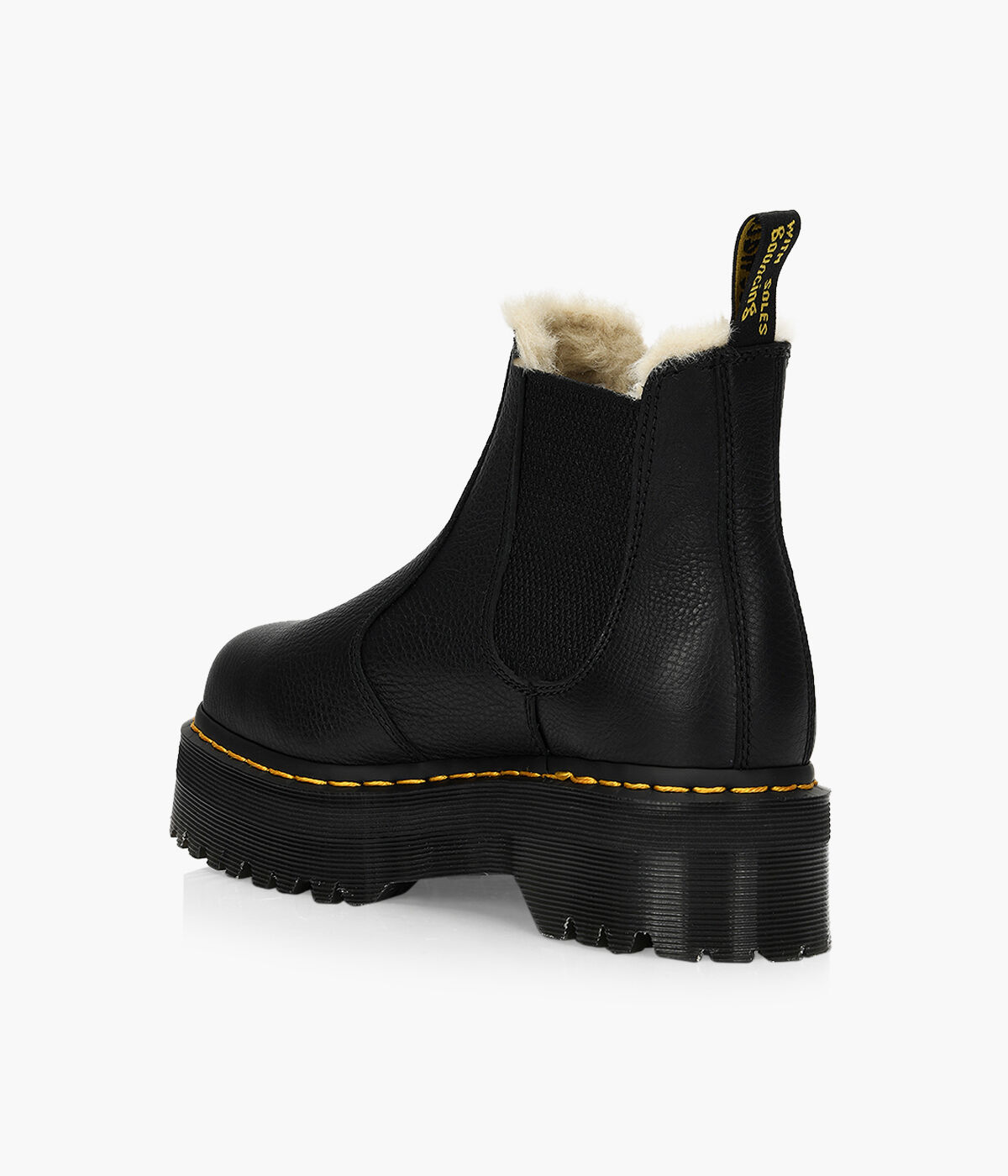 dr martens fur lined black