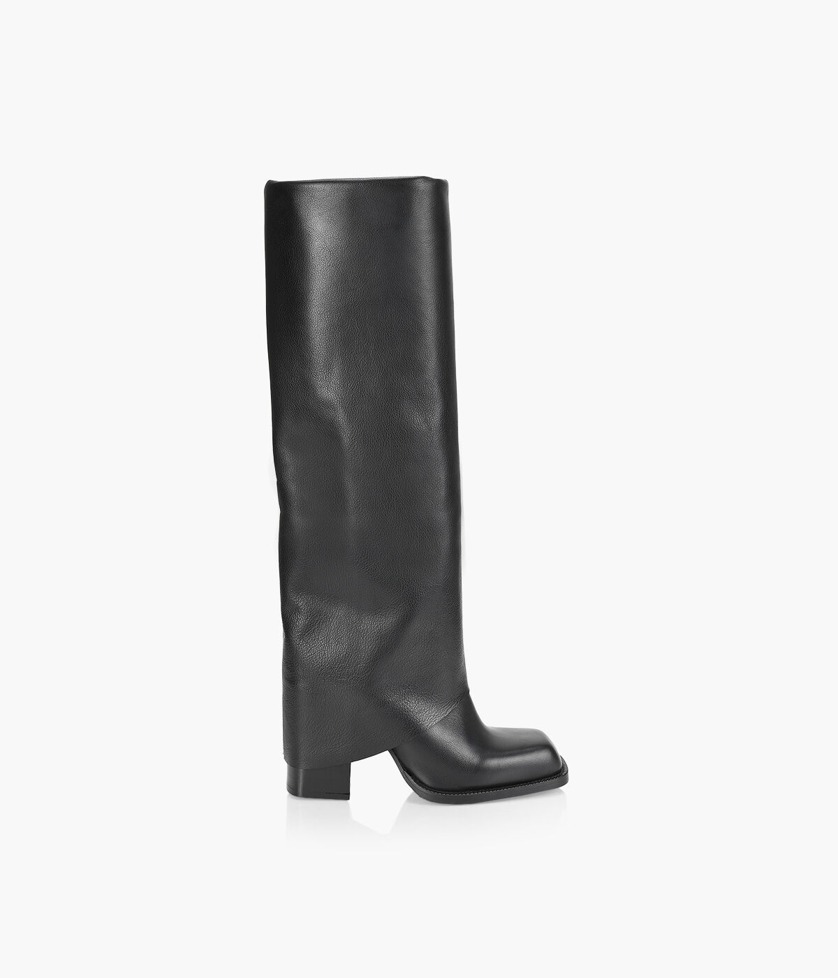 Bottes hautes cuir top femme