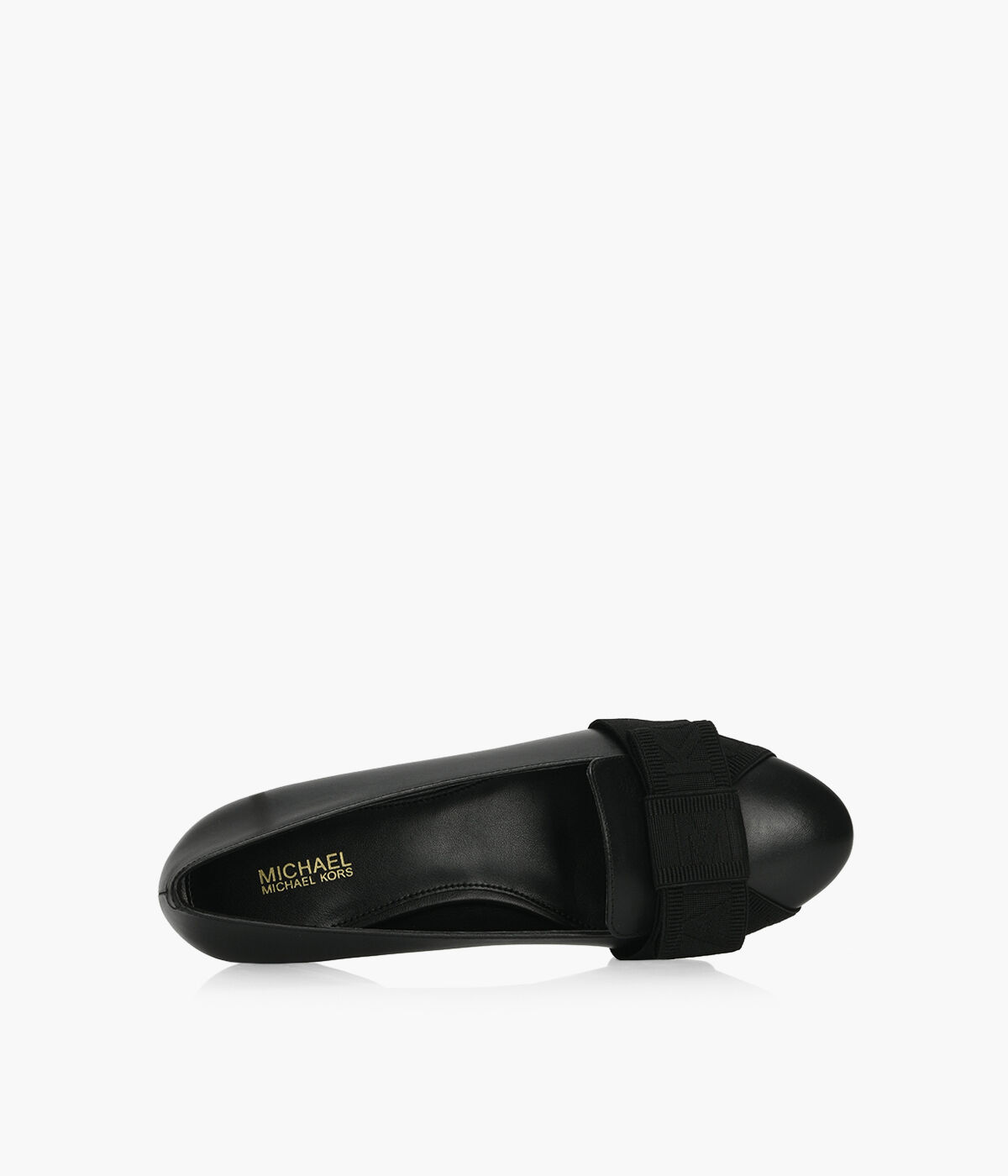 MICHAEL MICHAEL KORS AMES FLAT Black Leather Browns Shoes