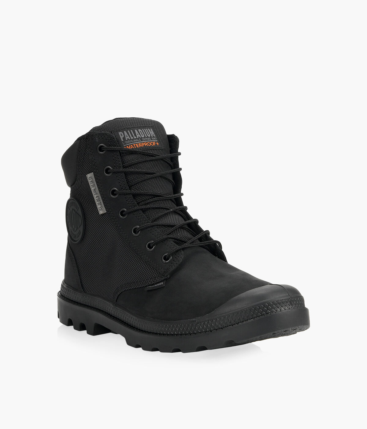 PALLADIUM PAMPA SC WPN Black Leather Browns Shoes