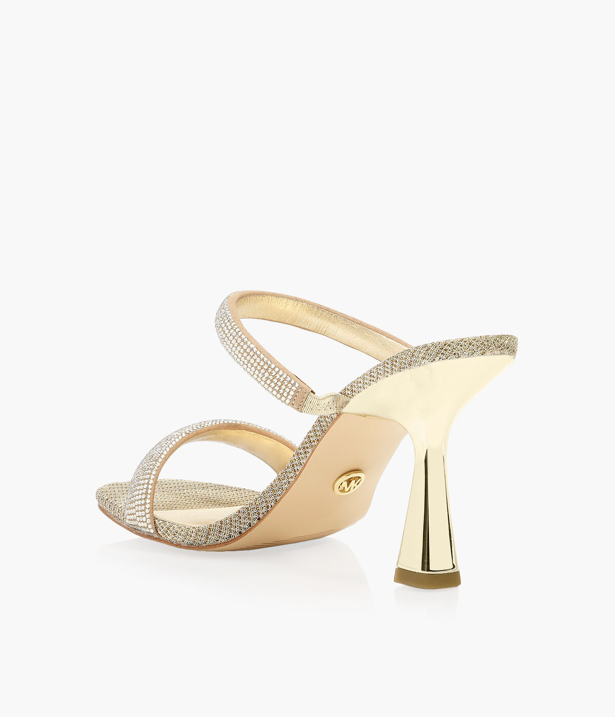 Clara rhinestone metallic clearance heel