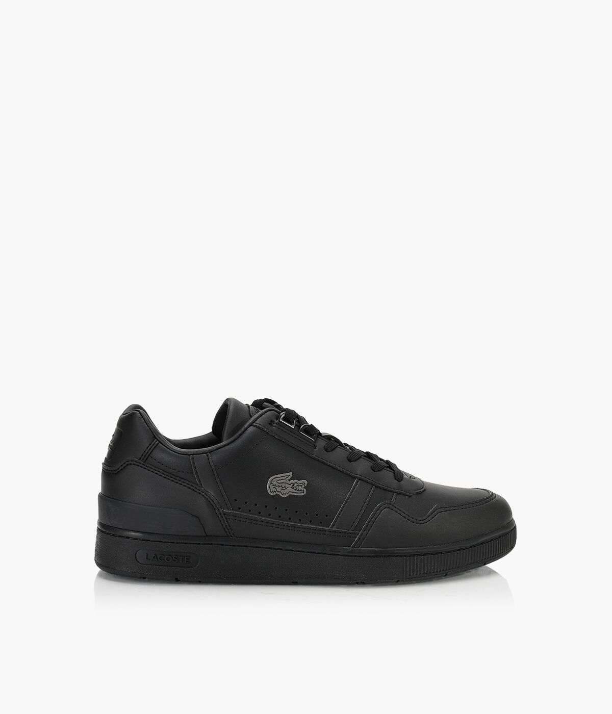 LACOSTE T CLIP Black Leather Browns Shoes