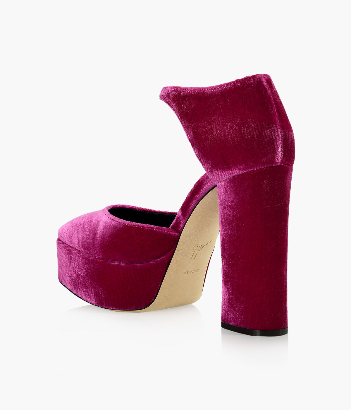 GIUSEPPE ZANOTTI BEBE LEO Pink Velvet Browns Shoes