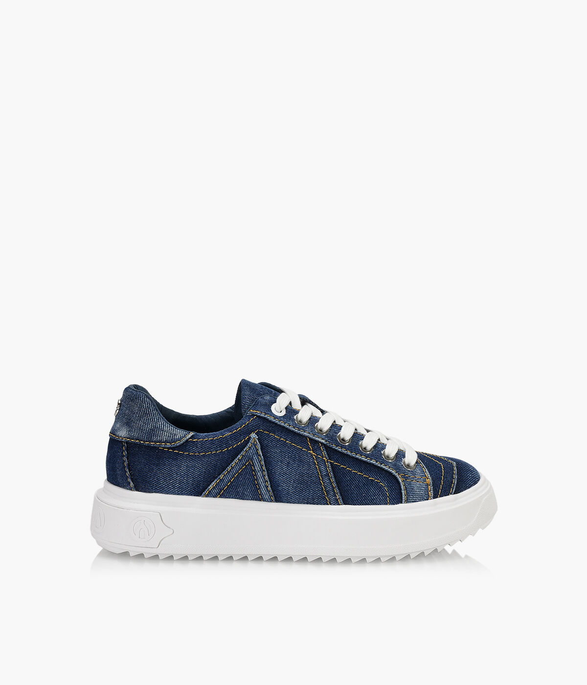Women's blue denim sneakers sales