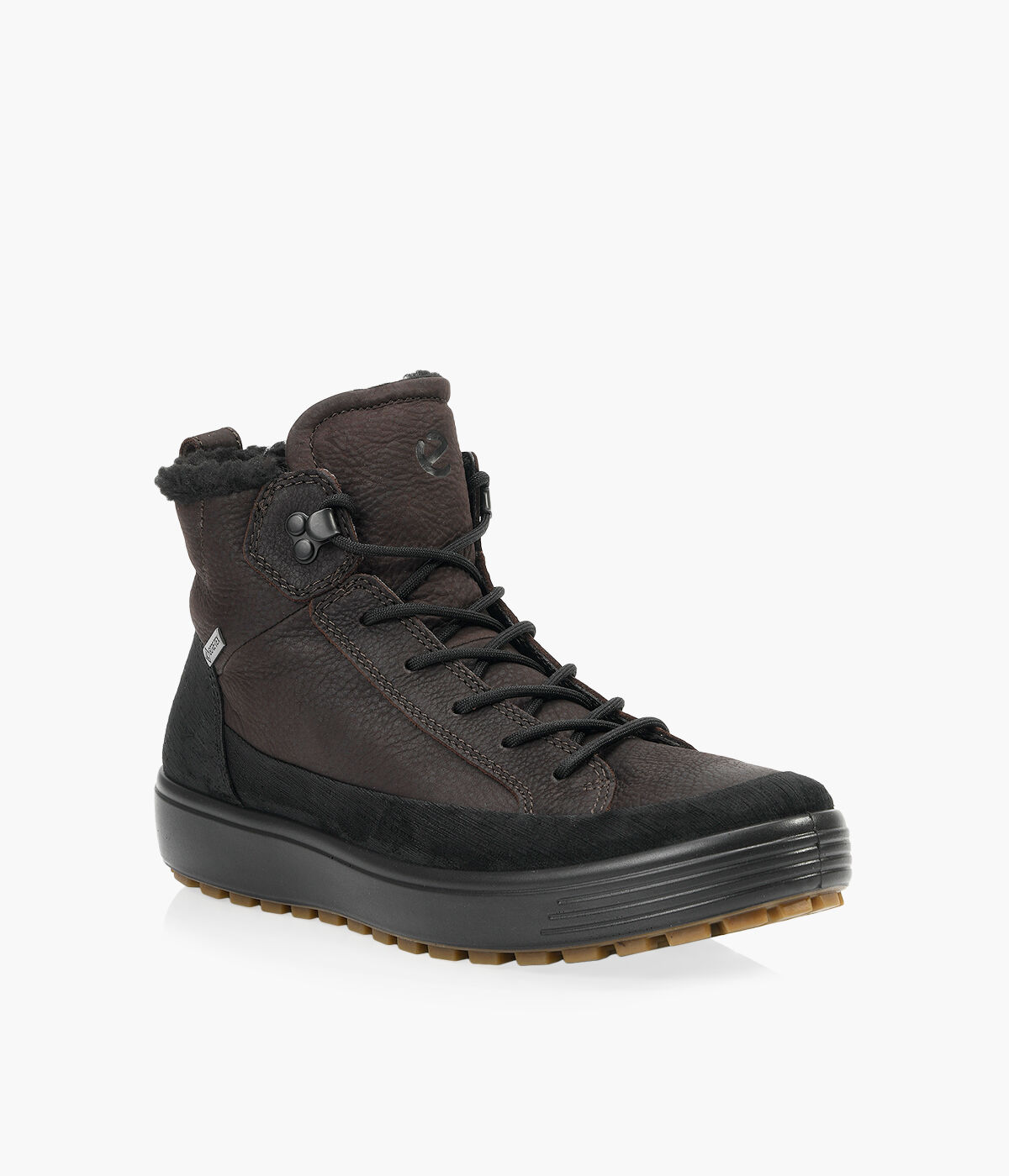 ECCO SOFT 7 TRED M Patent Leather Browns Shoes