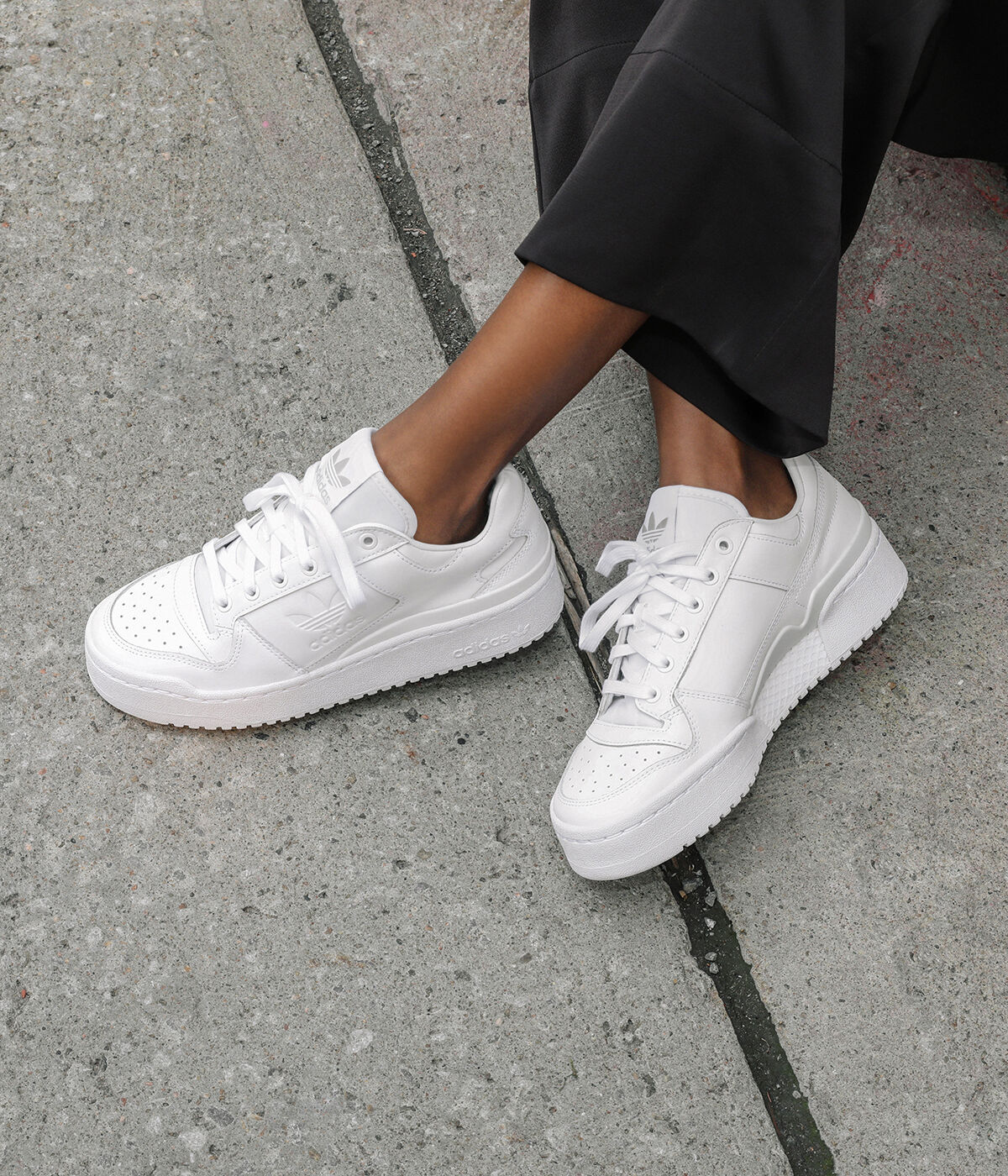 ADIDAS FORUM BOLD - White Leather | Browns Shoes