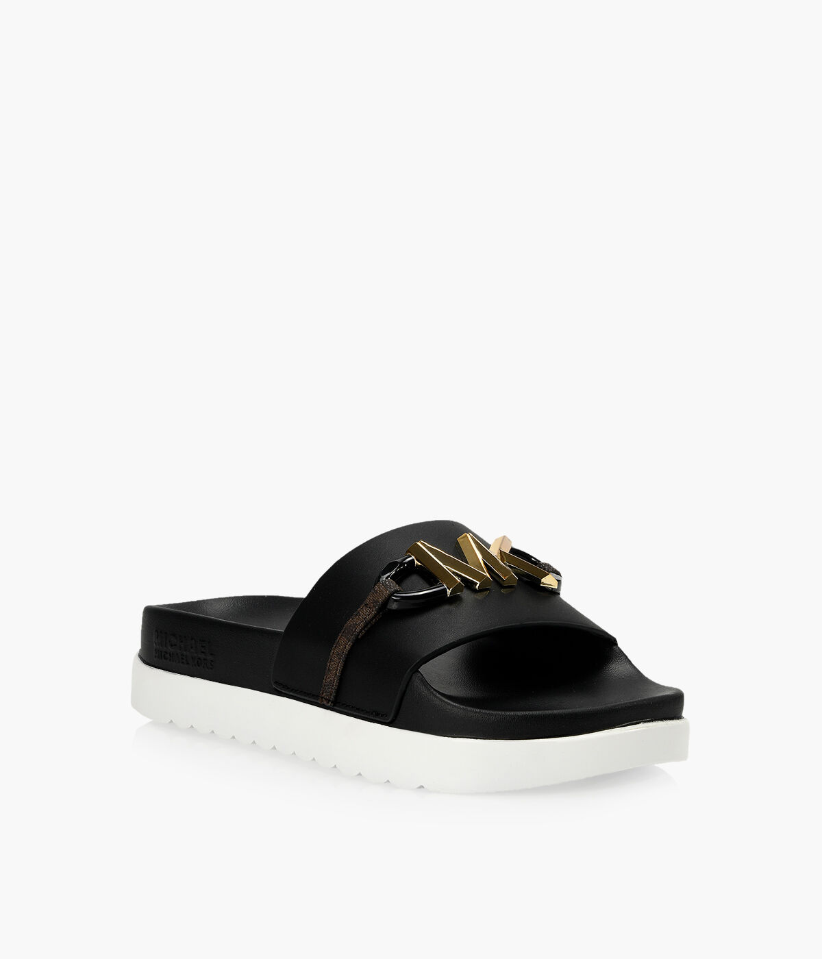 MICHAEL MICHAEL KORS TYRA SLIDE Black Colour Browns Shoes