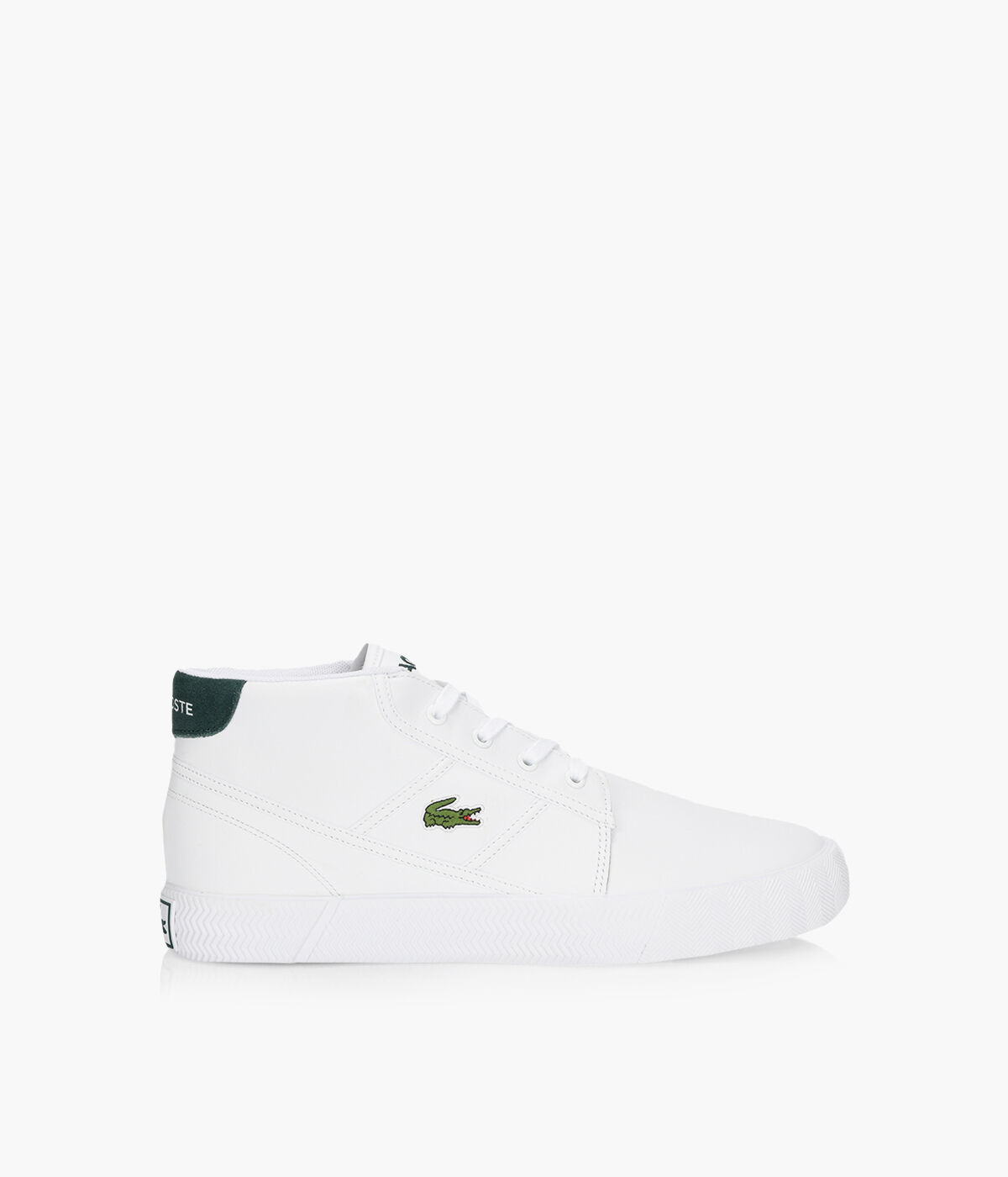 LACOSTE GRIPSHOT CHUKKA White Leather Browns Shoes