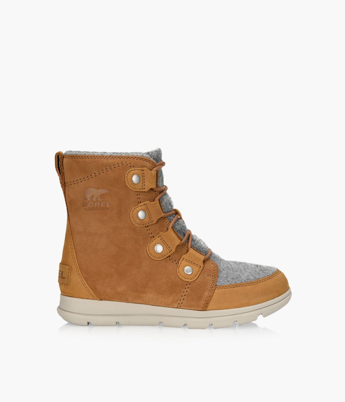 SOREL EXPLORER JOAN Tan Fabric Browns Shoes