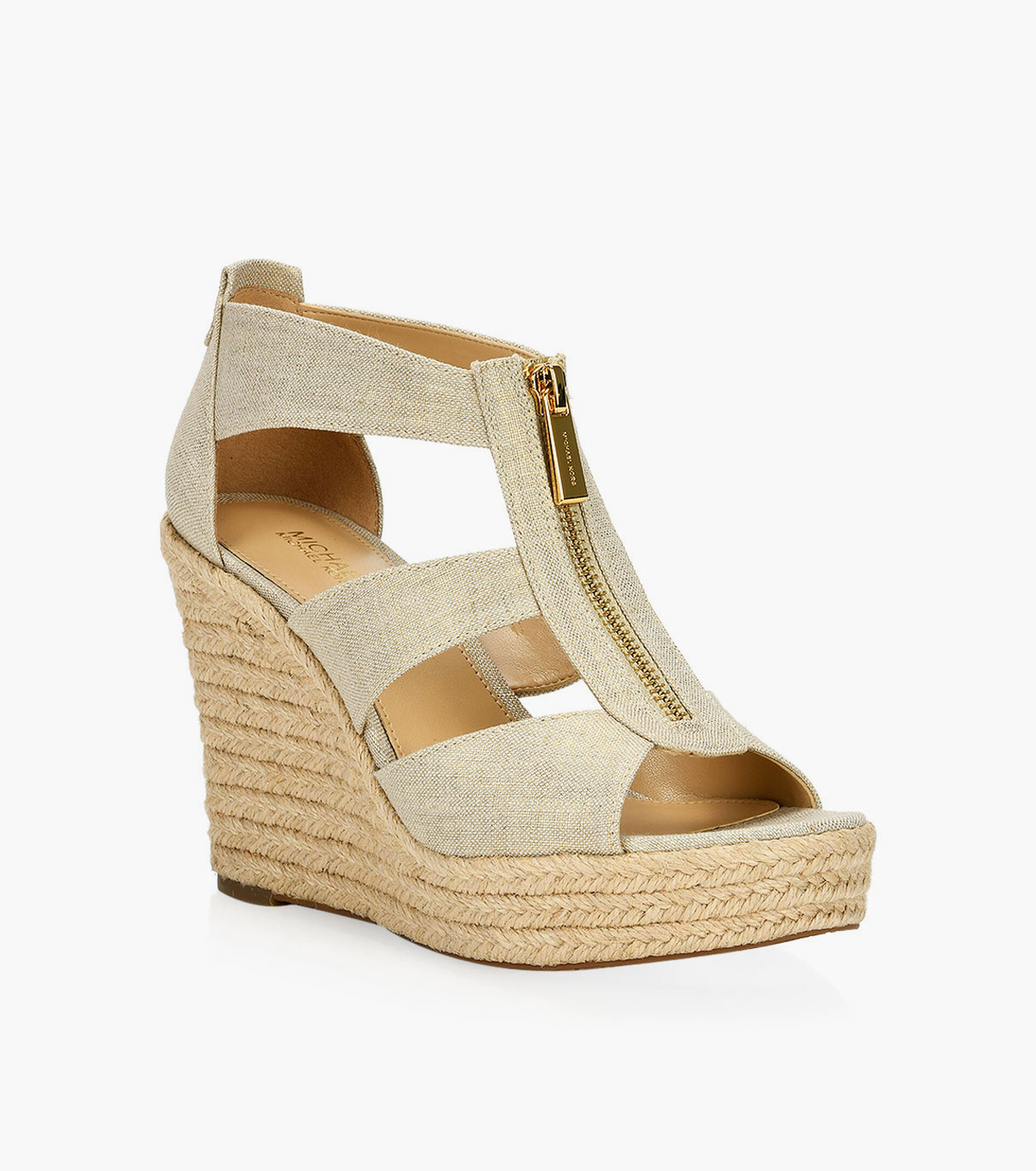 Michael kors damita wedge brown Clearance