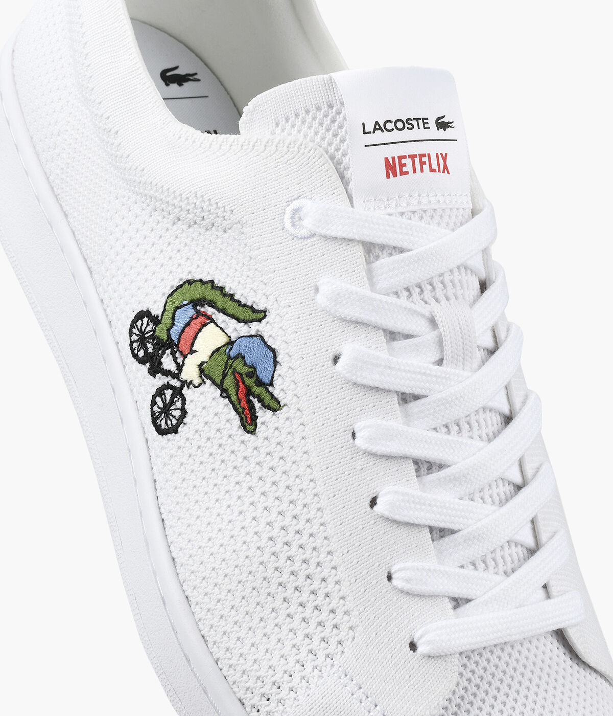 LACOSTE CARNABY PIQUEE X NETFLIX SEX EDUCATION White Browns Shoes