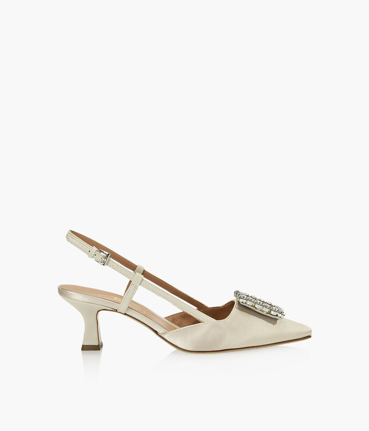 BROWNS COUTURE NORA White Satin Browns Shoes