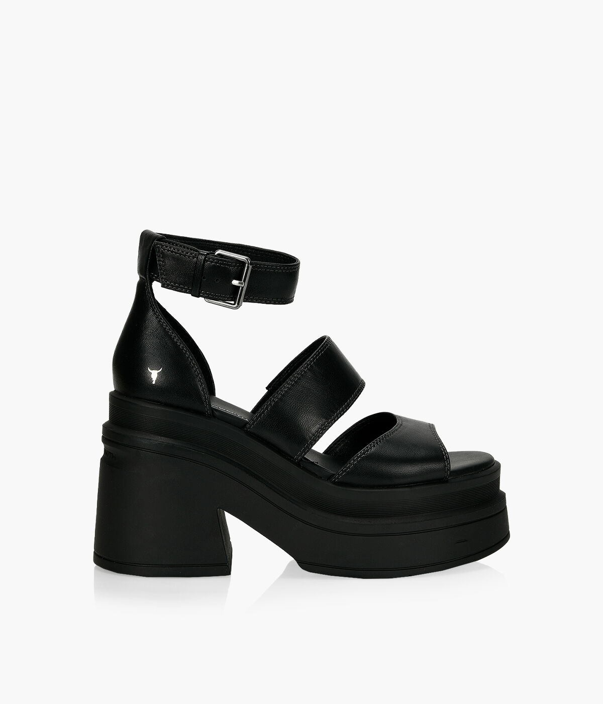 WINDSOR SMITH MATCH Black Leather Browns Shoes