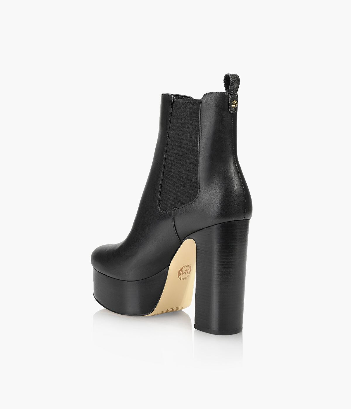Michael kors black leather booties deals