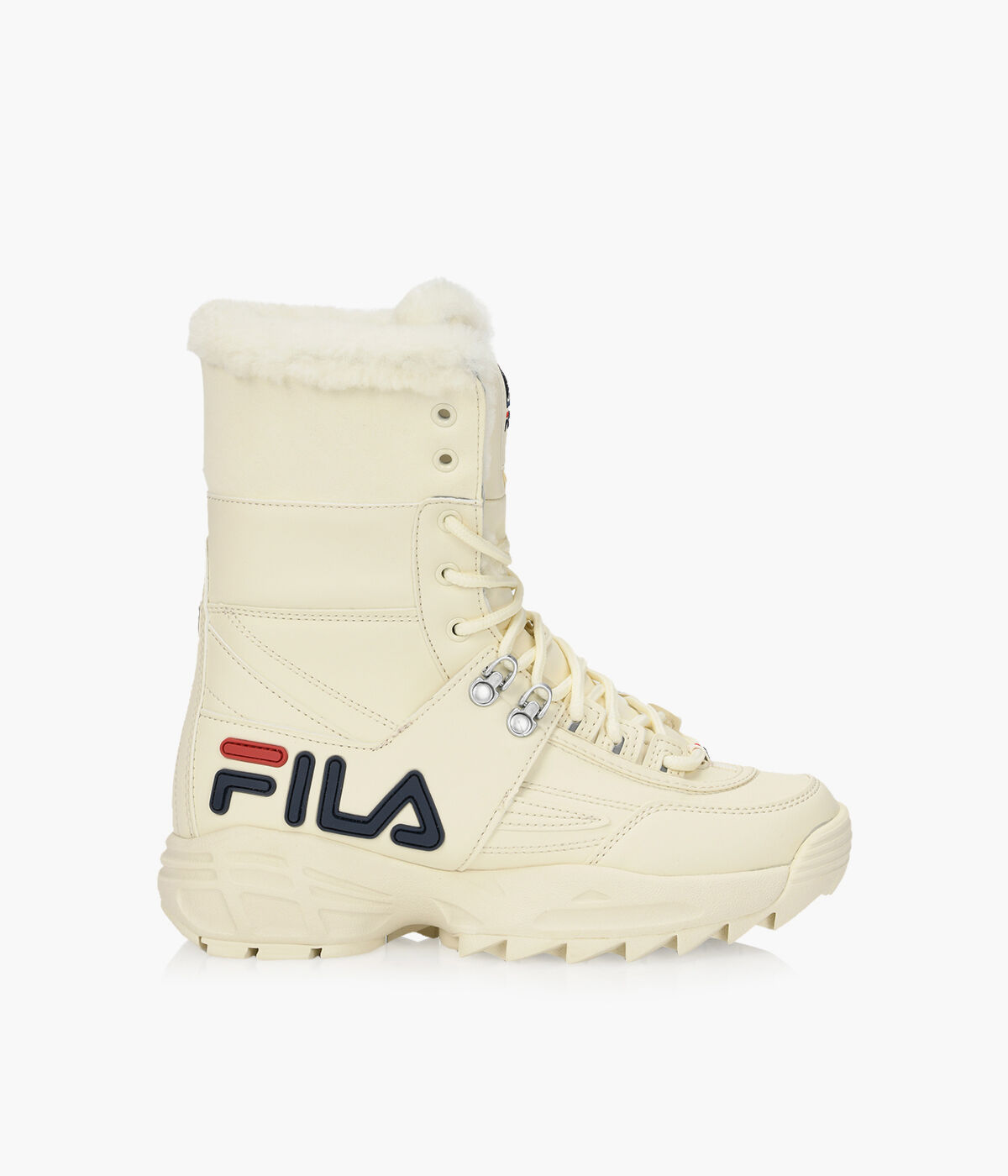 FILA DISRUPTOR BOOT Beige Leather Browns Shoes