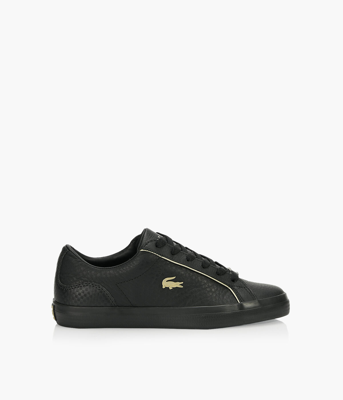 all black lacoste shoes