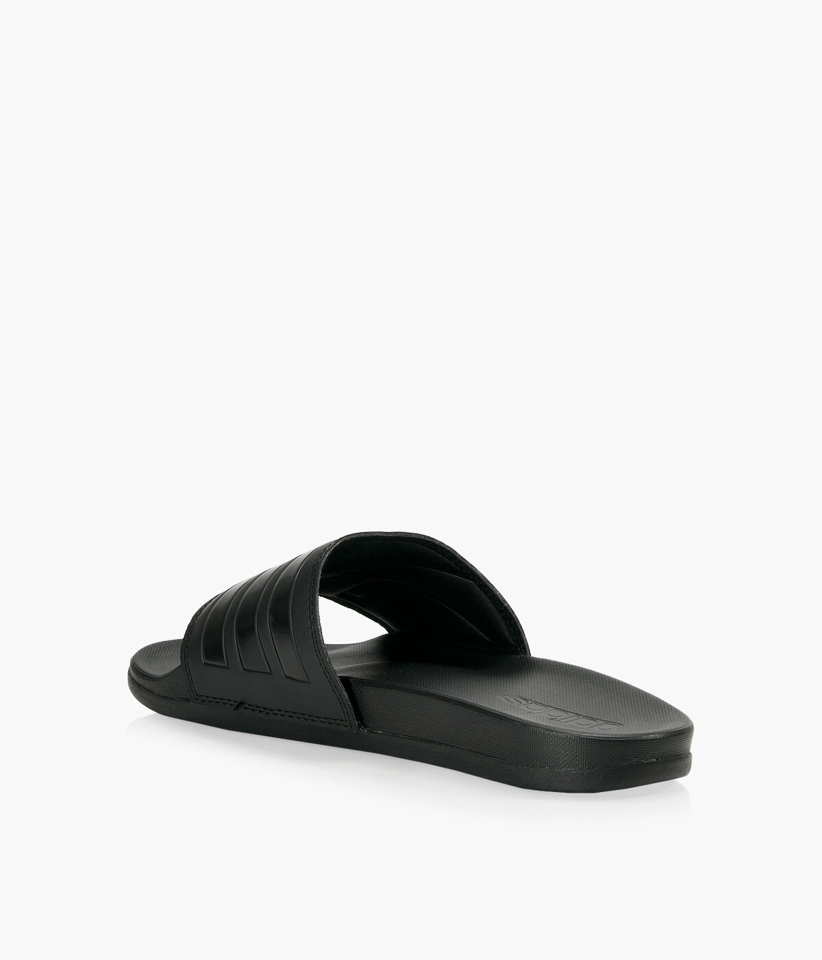 Adidas cloudfoam slides all black deals