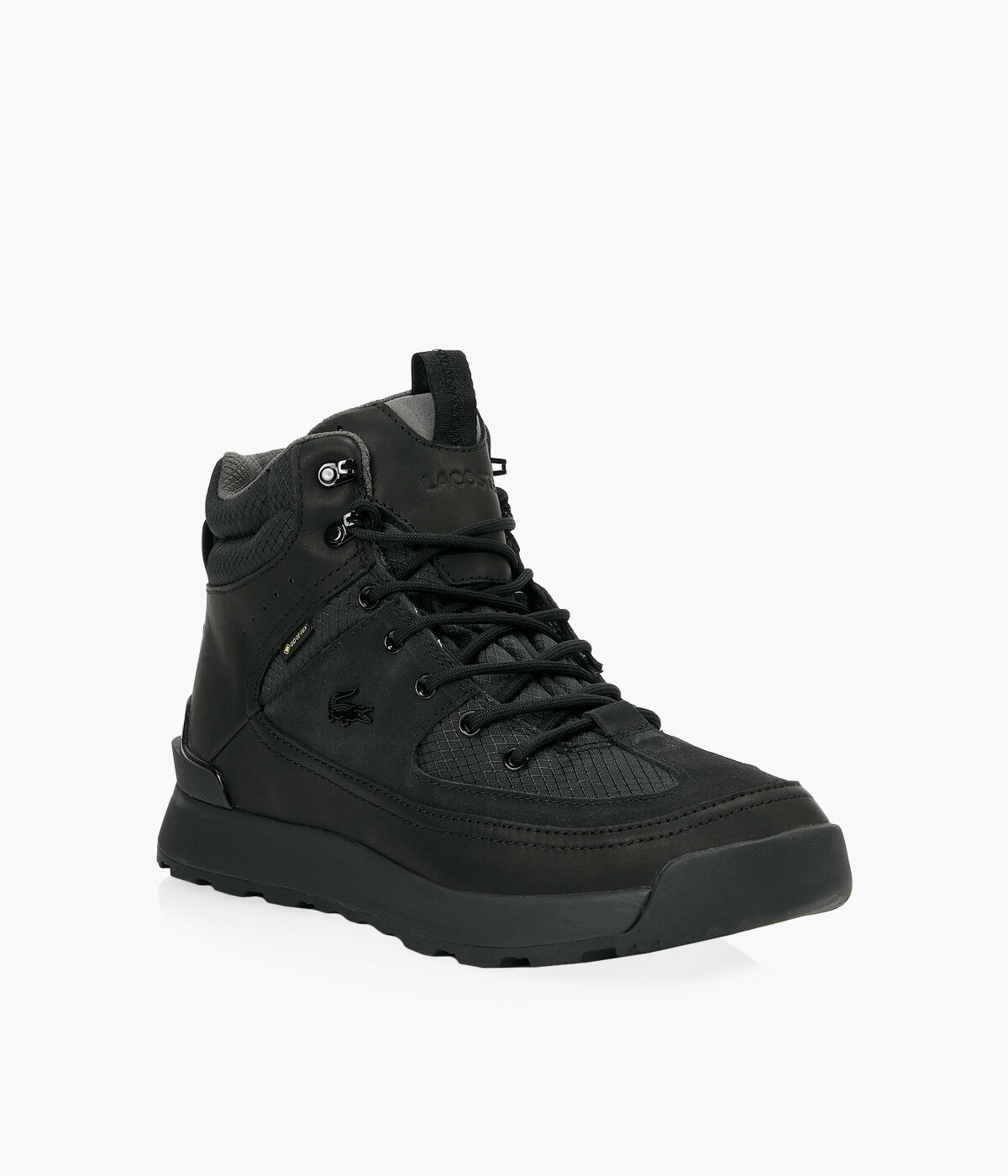 LACOSTE URBAN BREAKER GTX Black Leather Browns Shoes