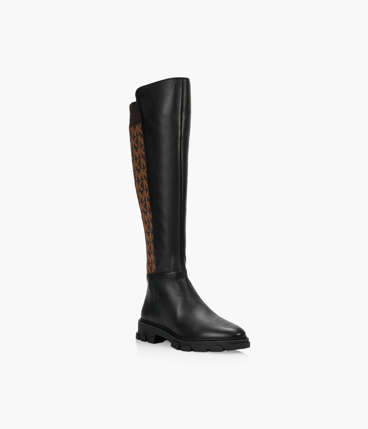 Michael kors boots black and brown 2025