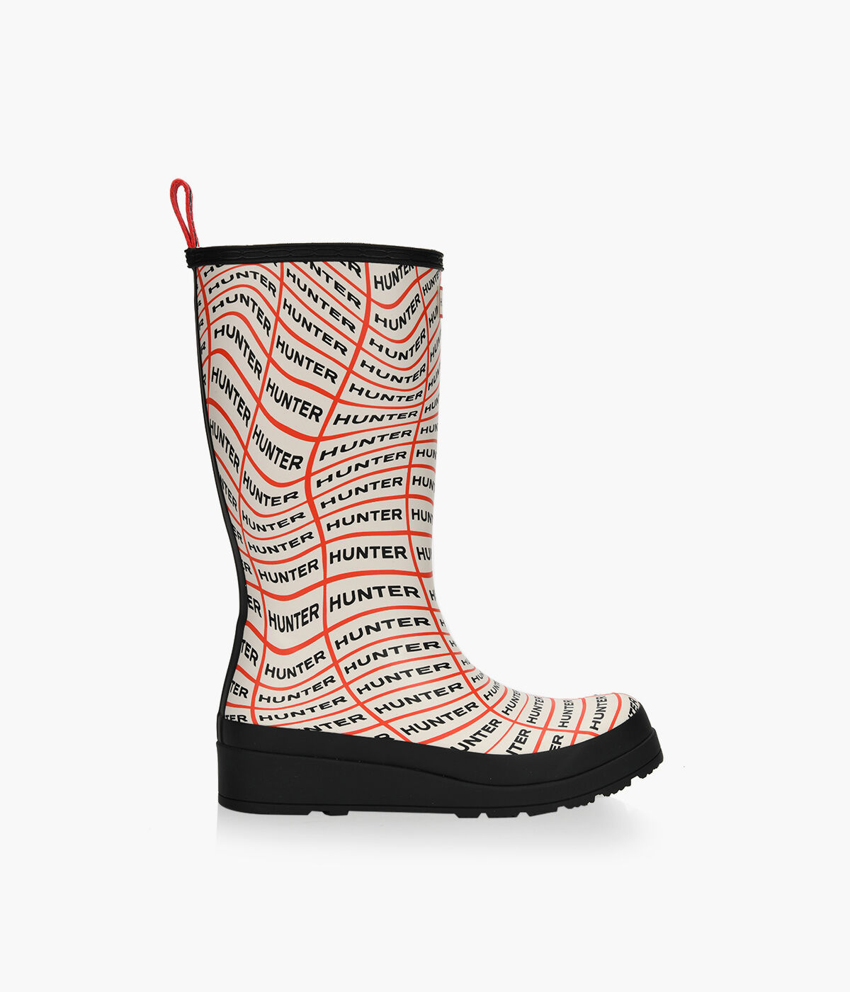 HUNTER PLAY BOOT TALL SONIC LOGO Multicolour Rubber Browns Shoes