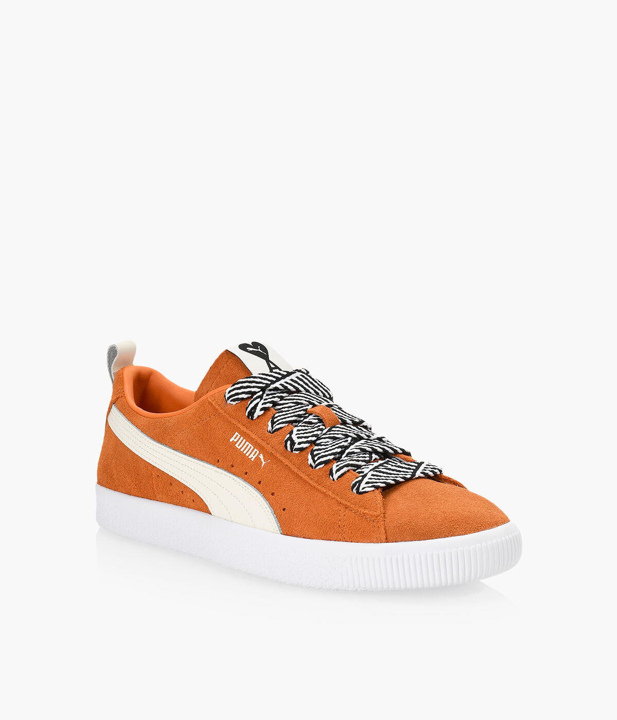 Puma orange deals suede shoes