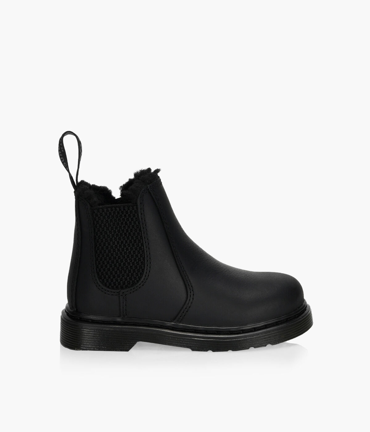 Dr martens black clearance mono fur lining
