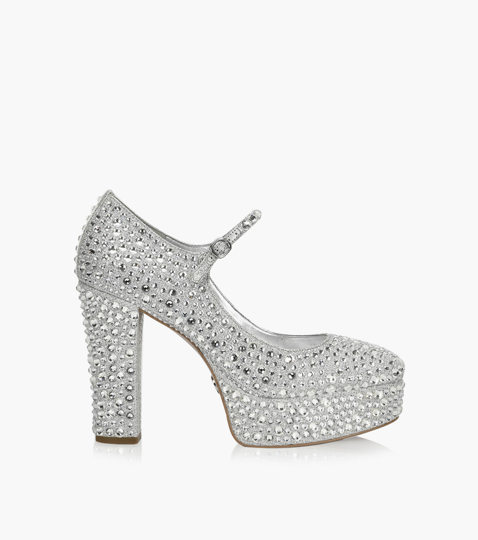 Michael Michael Kors Fallon Mary Jane Silver Fabric Browns Shoes