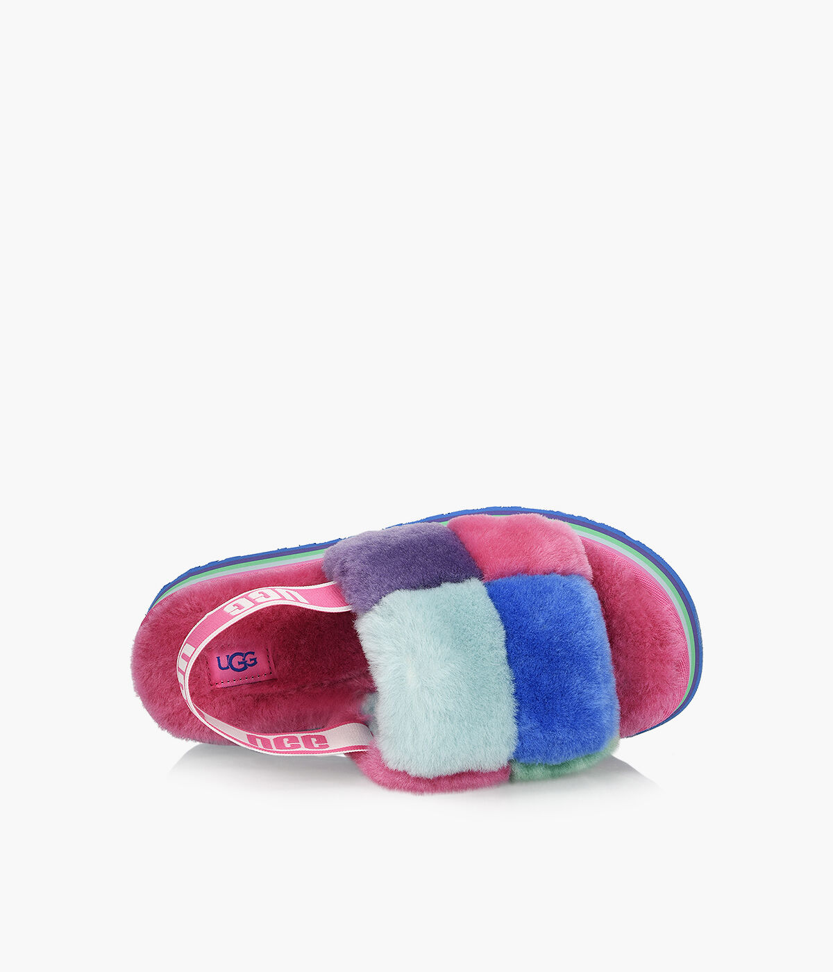 UGG DISCO CHECKER SLIDE Pink Browns Shoes