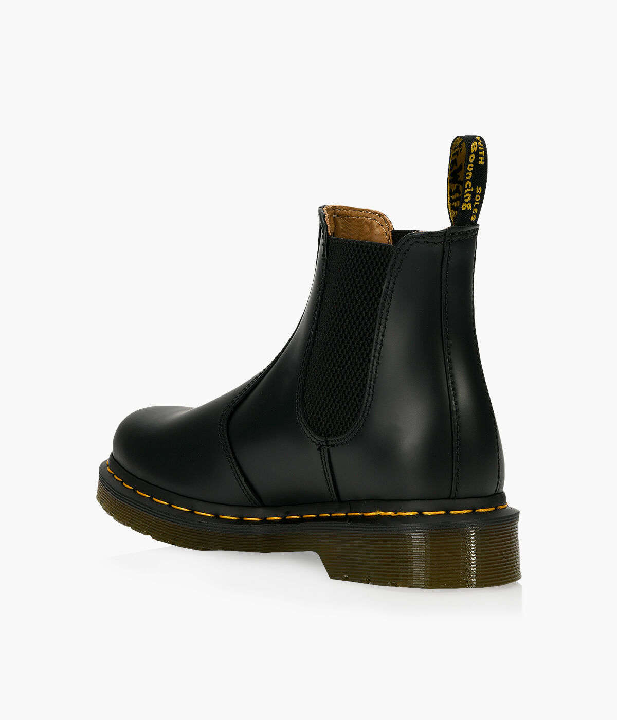 2976 yellow stitch smooth leather chelsea boots
