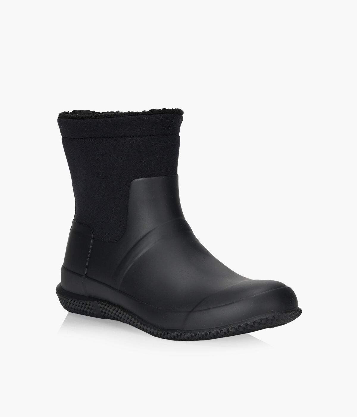 HUNTER ORIGINAL SHERPA BOOT Black Rubber Browns Shoes