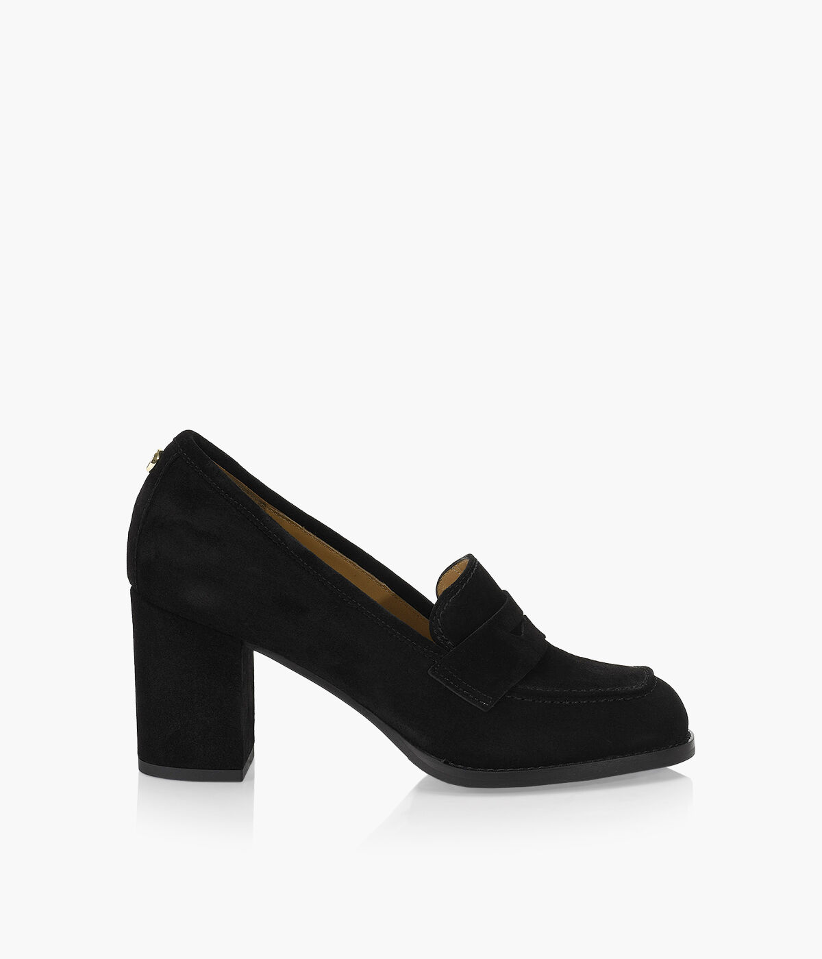 Low block deals heel loafer