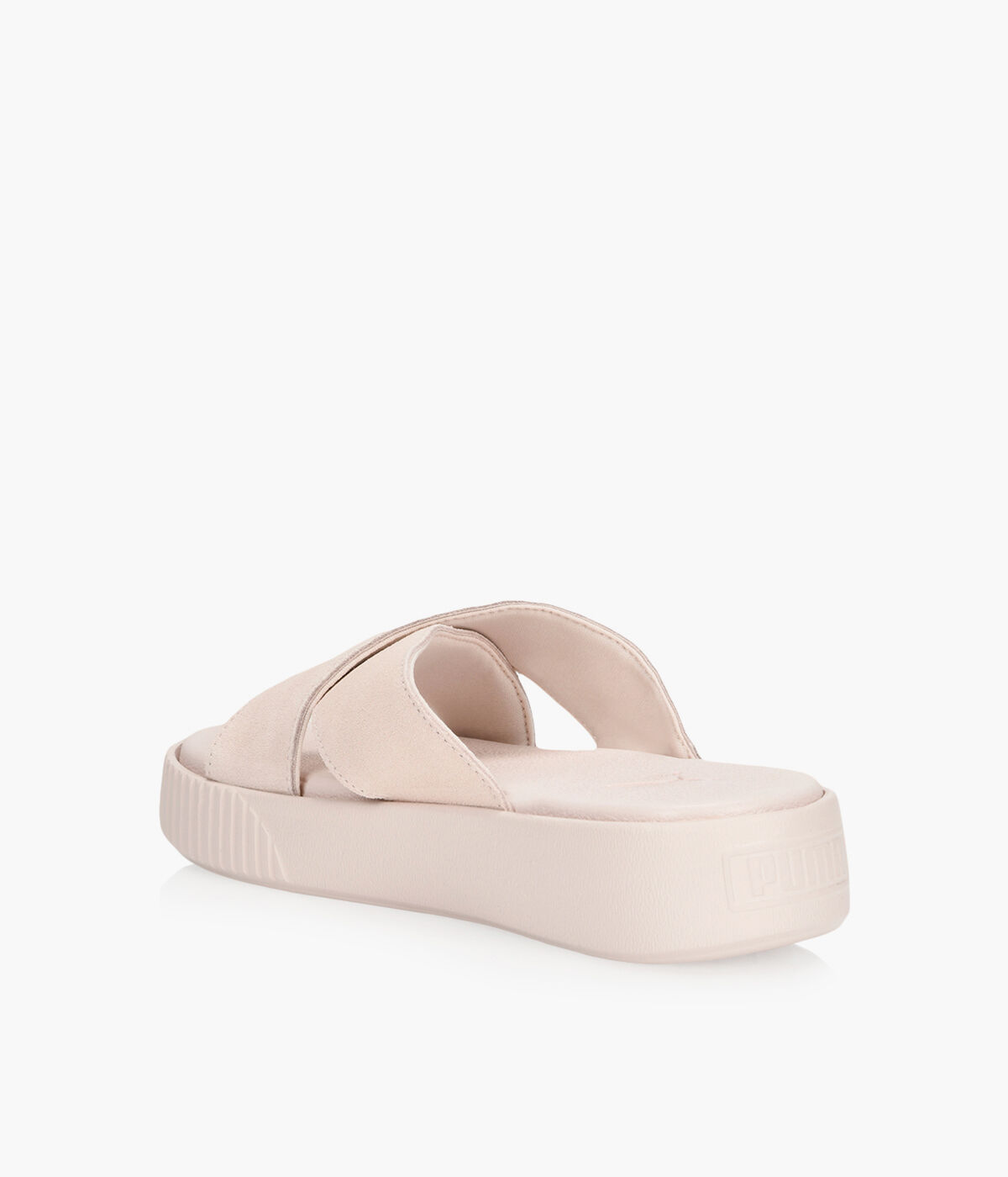 puma platform slide suede