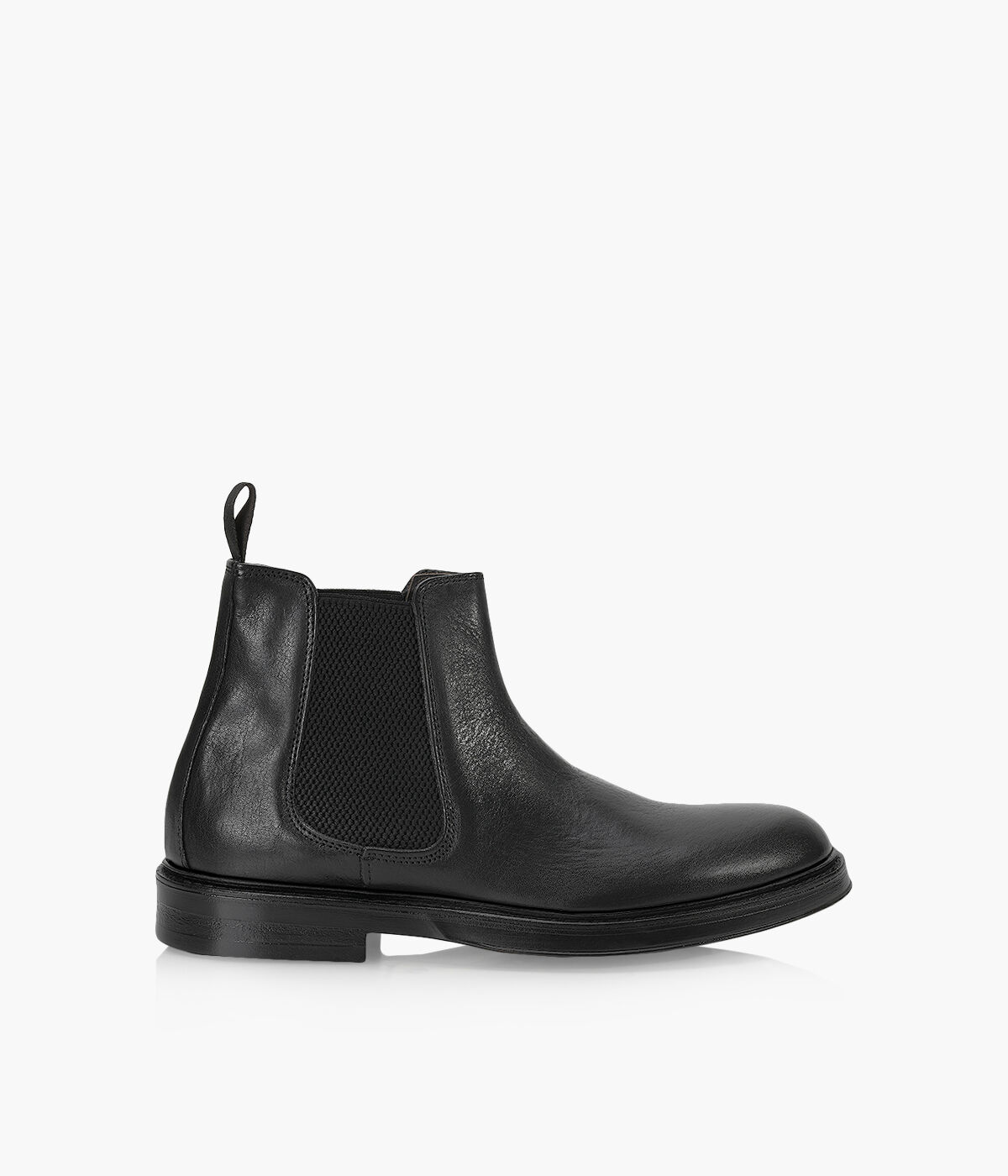 B2 DOWNING Black Leather Browns Shoes