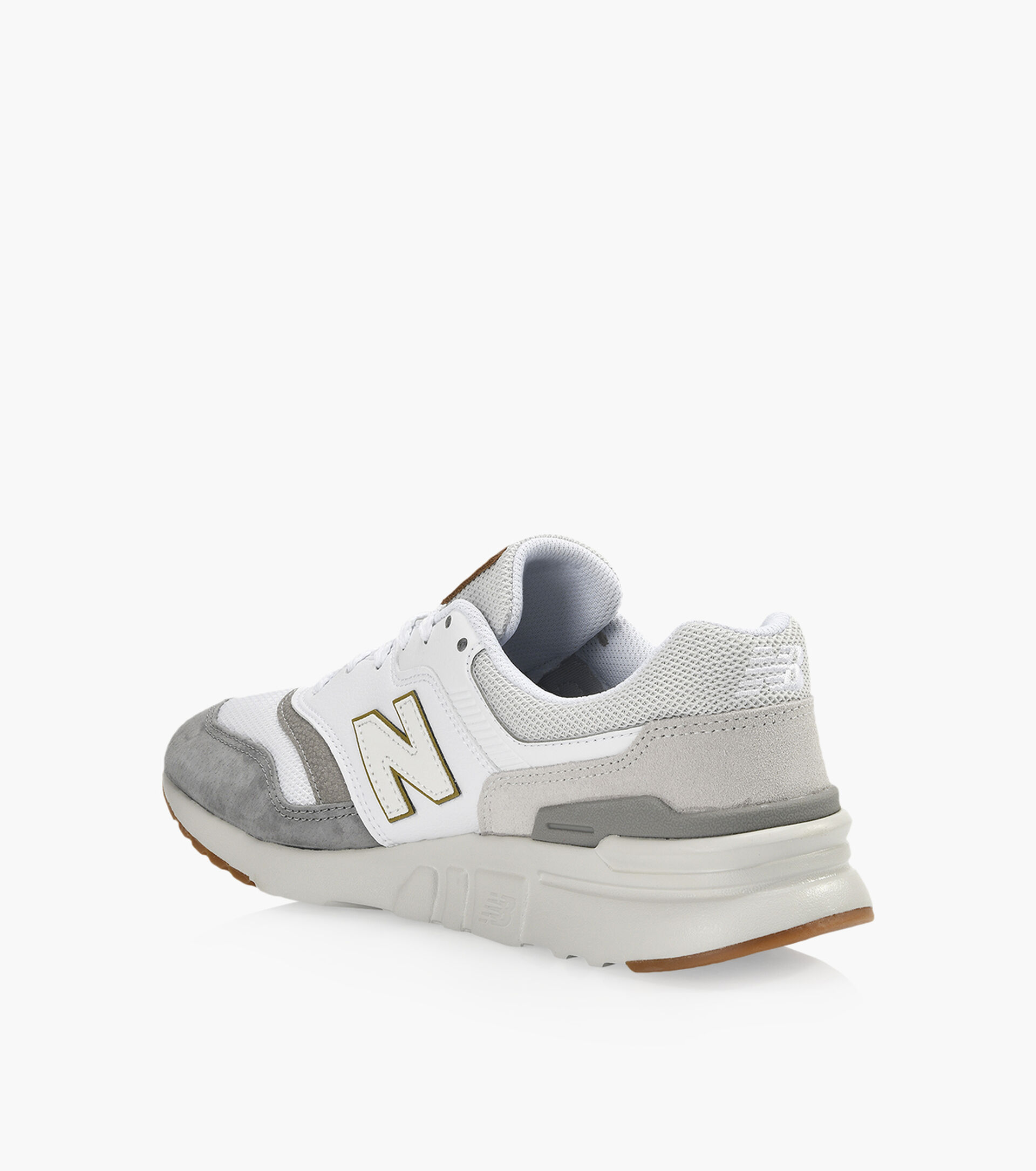 NEW BALANCE 997 Grey Leather And Fabric Browns Shoes