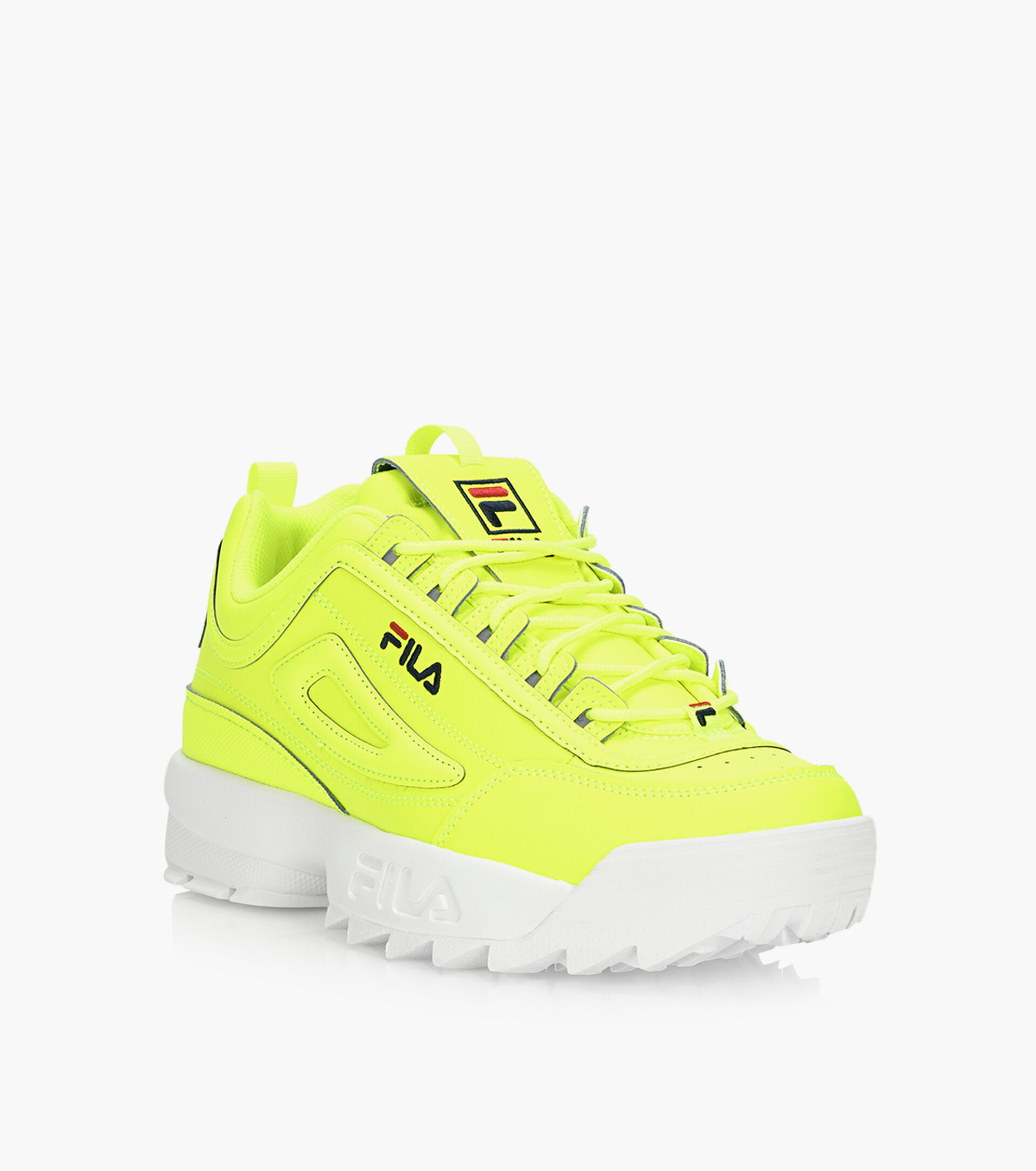FILA DISRUPTOR II NEON - Yellow Leather | Browns Shoes