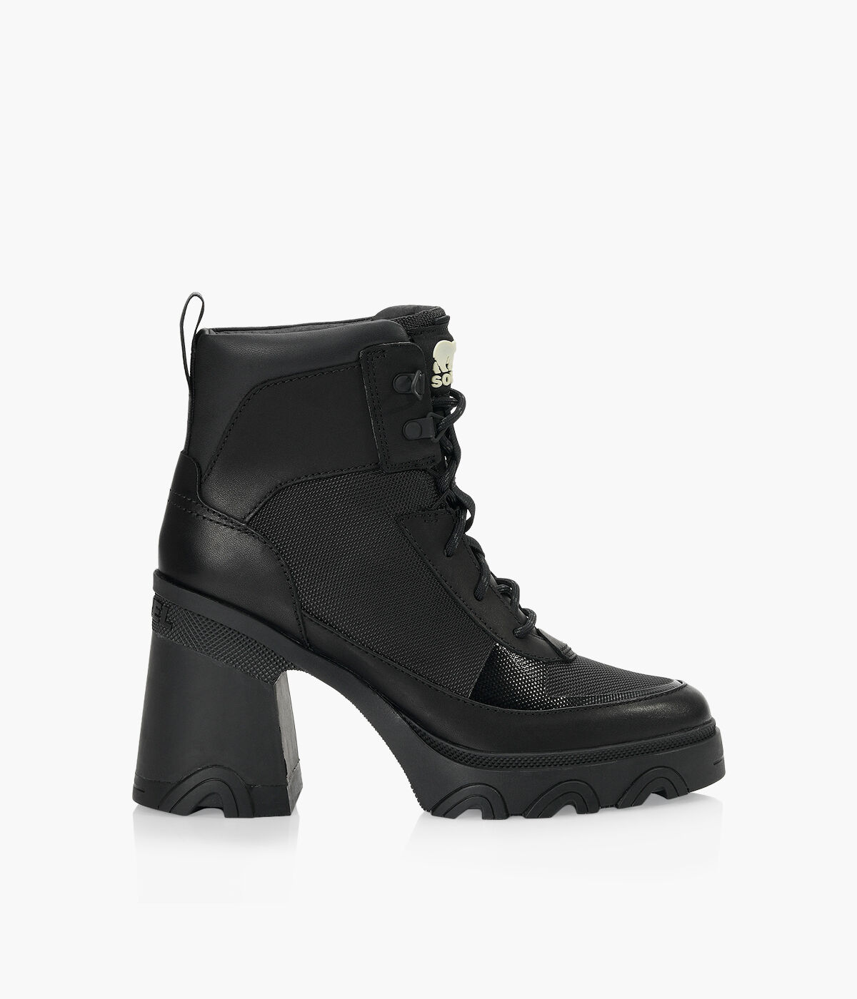 Lace material shop boots