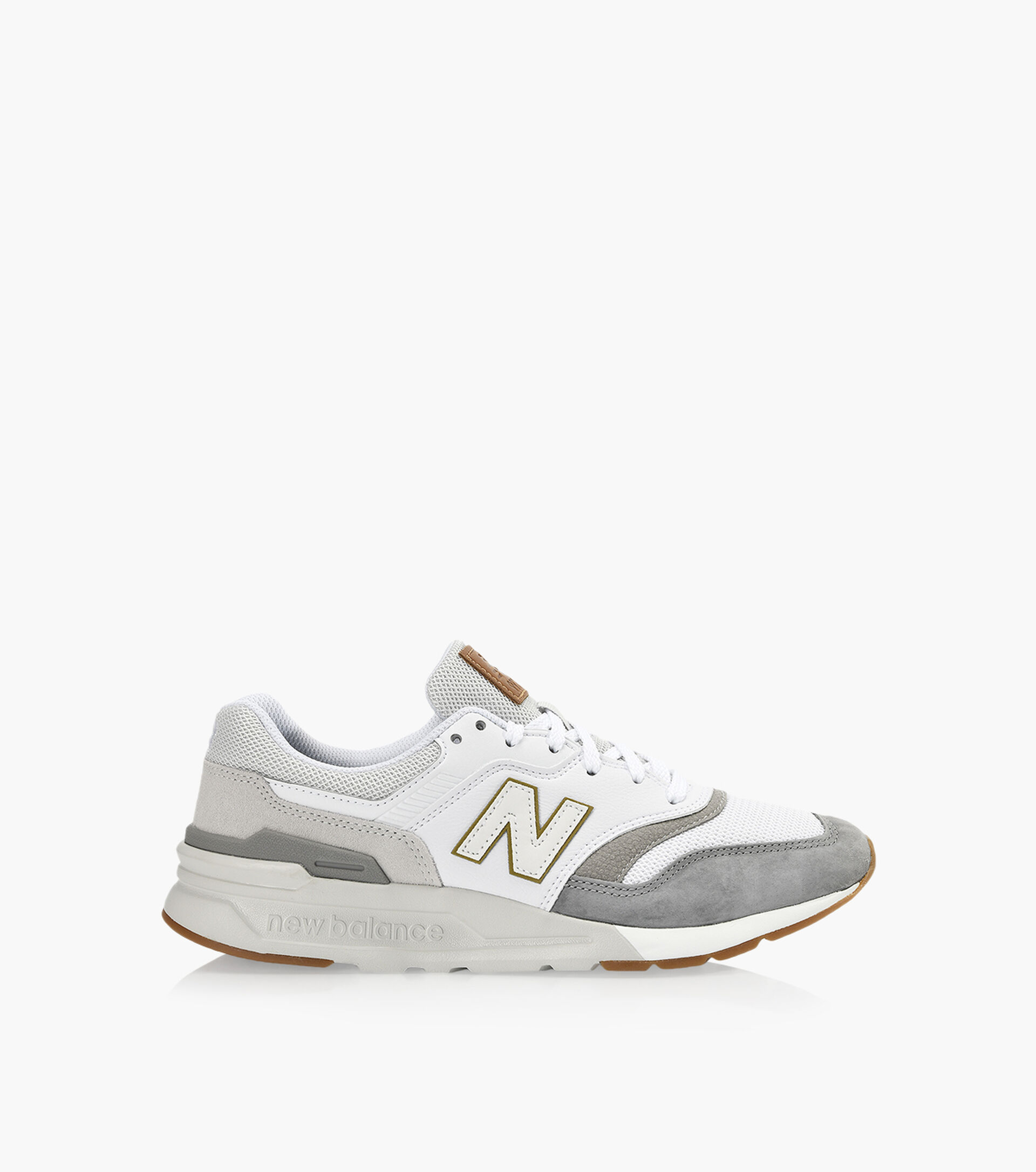 NEW BALANCE 997 Grey Leather And Fabric Browns Shoes