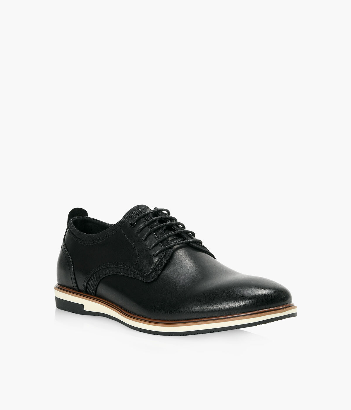 B2 BAYSHORE Black Leather Browns Shoes