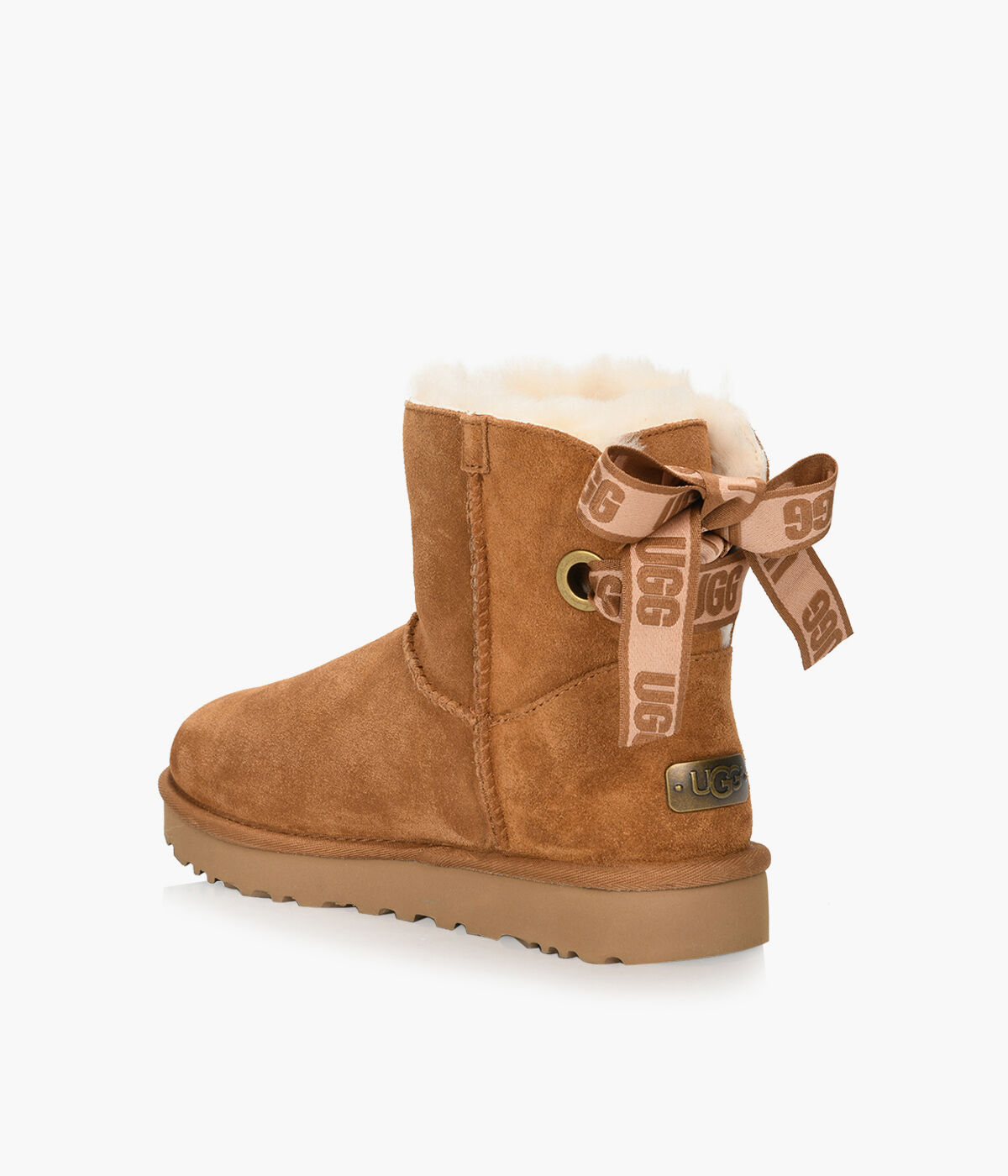customizable bailey bow genuine shearling bootie