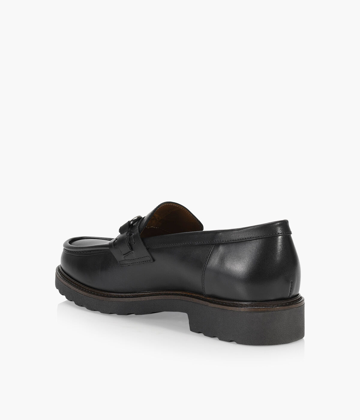 BROWNS COPPER Black Leather Browns Shoes