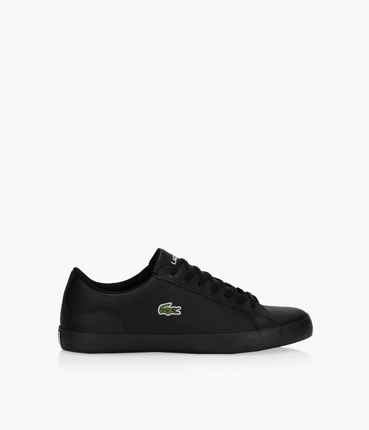 Lacoste lerond hotsell trainers black