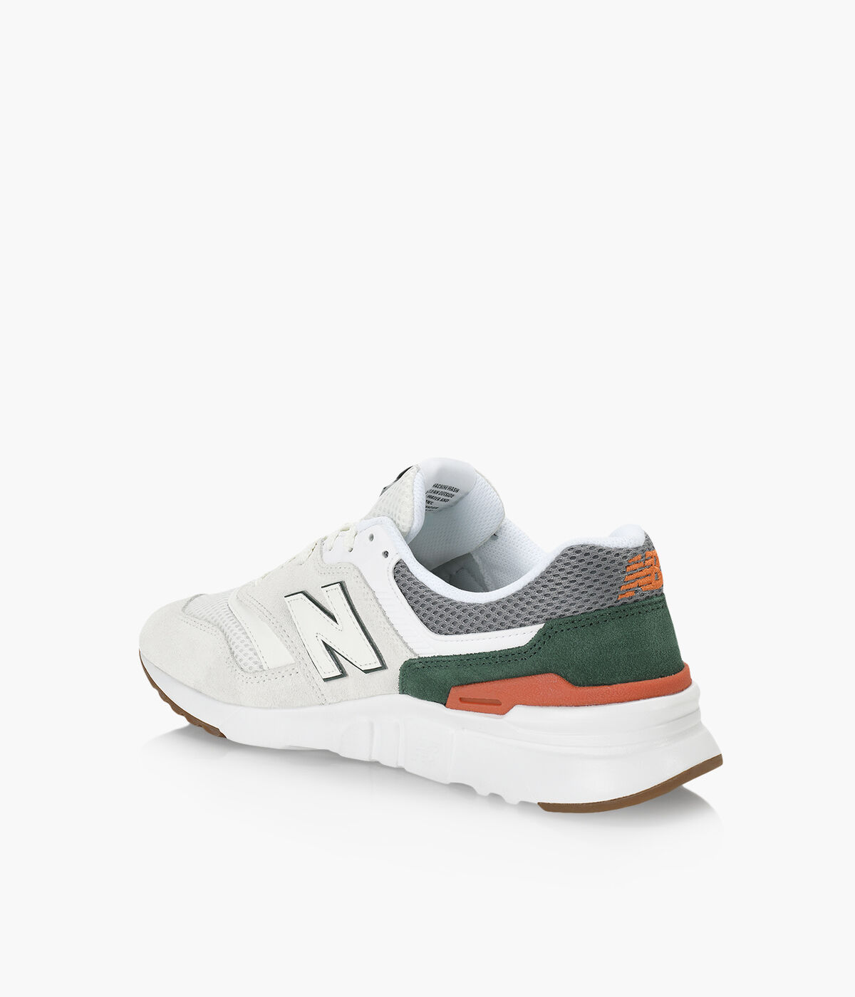 NEW BALANCE 997 White Leather And Fabric Browns Shoes